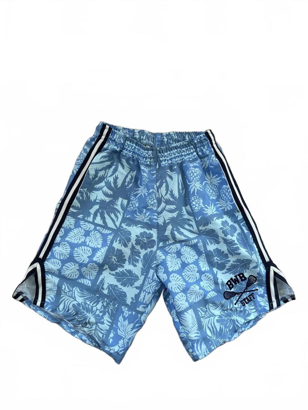 Streaker Sports Blue Floral Lacrosse Shorts